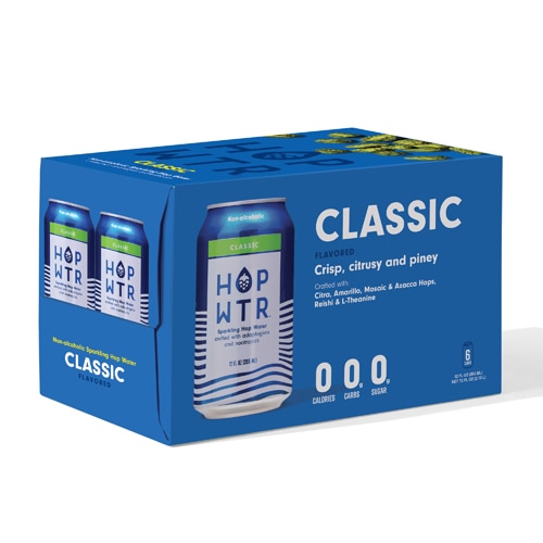 Hop Wtr Non-Alcoholic Sparkling Hop Water Classic