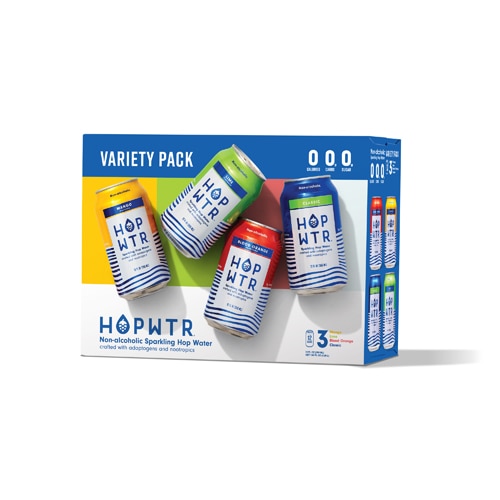 Hop Wtr Non-Alcoholic Sparkling Hop Water Mixed