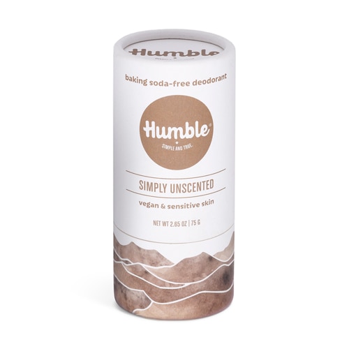 Humble Brands Deodorant Plastic Free Vegan & Sensitive Skin Simply Unscented