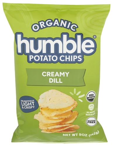 Humble Potato Chips Gluten Free Organic Light & Crispy Creamy Dill