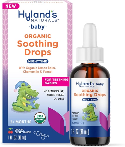 Hyland's Baby Organic Soothing Teething Drops Nighttime Cherry