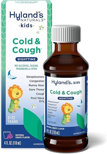 Hyland's Kids Cold & Cough Nighttime Grape