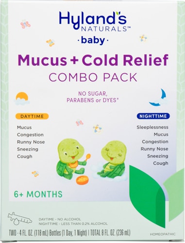 Hyland's Naturals Baby Mucus + Cold Relief Day & Night Combo Pack