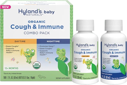 Hyland's Naturals Baby Organic Cough & Immune Drops Daytime + Nighttime