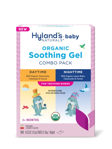 Hyland's Naturals Baby Organic Soothing Gel 2+ Months Day+ Night Pack