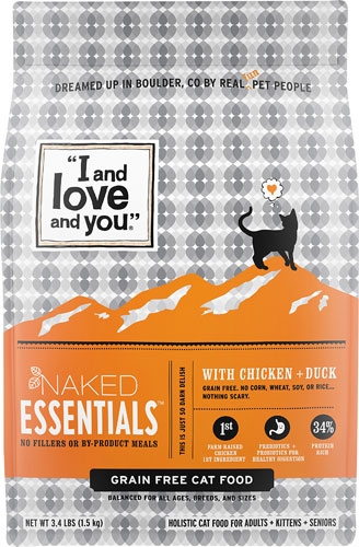 I and Love and You Naked Essentials Dry Cat Food Chicken + Duck