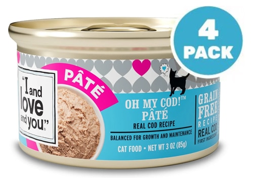 I and Love and You Wet Cat Food Oh My Cod! Pate Real Cod Recipe