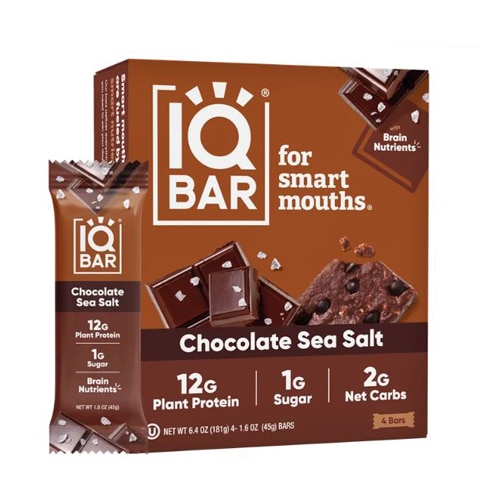 IQBAR Brain & Body Bars Chocolate Sea Salt