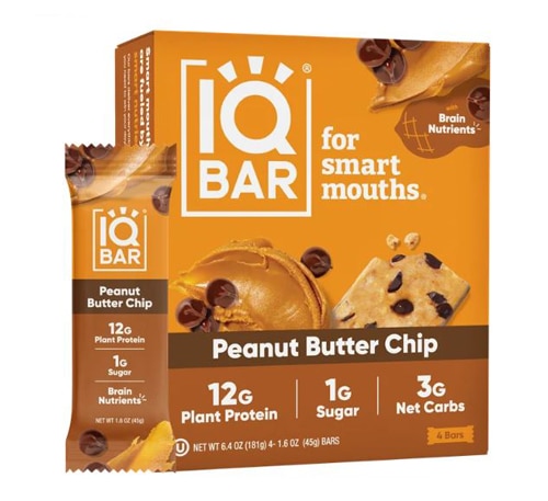 IQBAR Brain & Body Bars Peanut Butter Chip