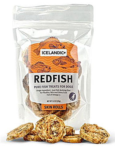 Icelandic+ Redfish Skin Rolls Dog Treat