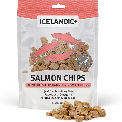 Icelandic+ Salmon Chips Mini Bites Dog Training Treat