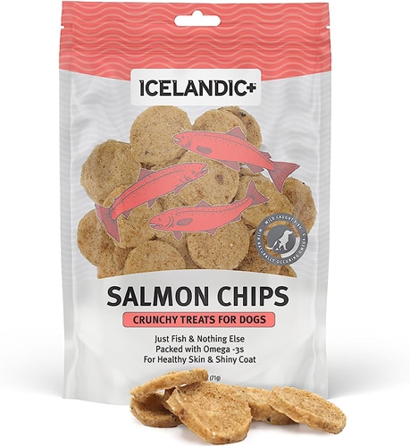 Icelandic+ Salmon Fish Chips Crunchy Dog Treat