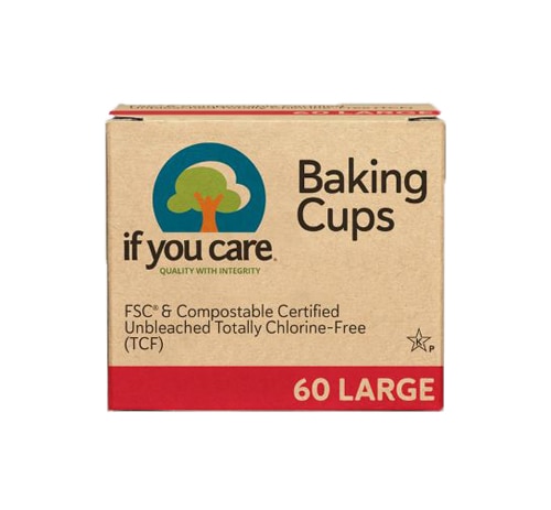 If You Care Baking Cups Unbleached Chlorine-Free - 60 Cups - Large