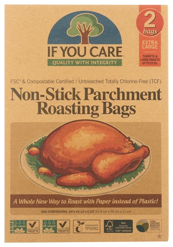 If You Care Non-Stick Parchment Roasting Bags - 2 Bags - Extra Large