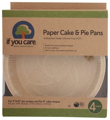 If You Care Paper Cake & Pie Pans Unbleached Chlorine-Free