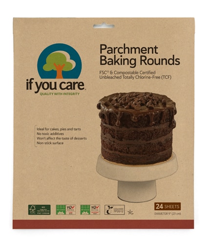 If You Care Parchment Baking Rounds Unbleached Chlorine-Free