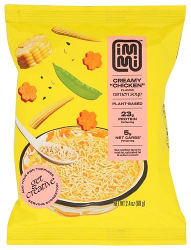 Immi Ramen Soup Plant-Based Pouch Creamy Chicken