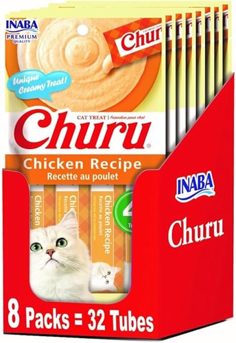 Inaba Grain Free Churu Cat Treats Chicken Recipe