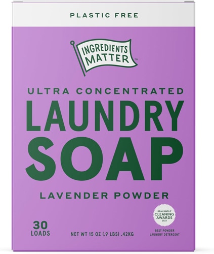 Ingredients Matter Laundry Soap Powder 30 Loads Lavender