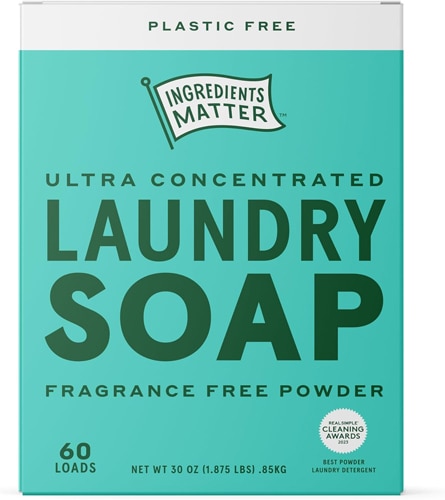 Ingredients Matter Laundry Soap Powder 60 Loads Fragrance Free