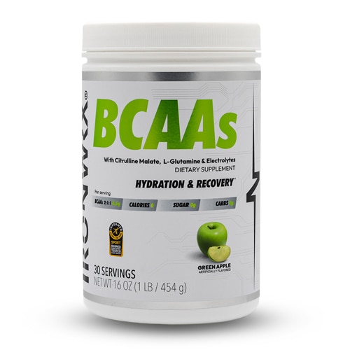 Ironwrx BCAAs - Informed Sport Certified Green Apple