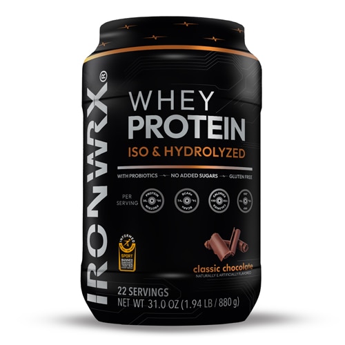 Ironwrx Hydrolyzed & Isolated Whey Protein - Informed Sport Certified Chocolate