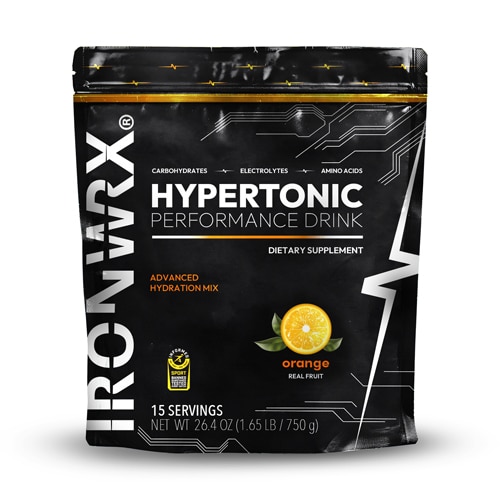 Ironwrx Hypertonic Performance Drink - Informed Sport Certified Orange