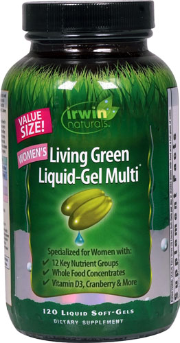 Irwin Naturals Living Green Liquid-Gel Multi For Women