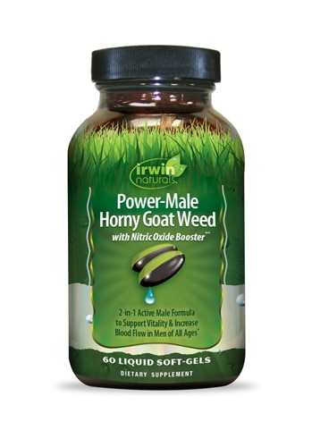 Irwin Naturals Power-Male Horny Goat Weed with Nitric Oxide Booster