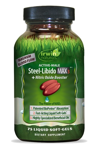 Irwin Naturals Steel-Libido Max3™ + Nitric Oxide Booster