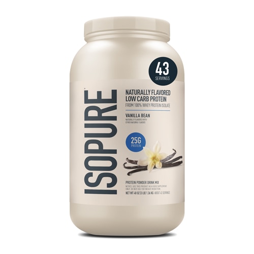 Isopure Low Carb Naturally Flavored Protein Vanilla Bean