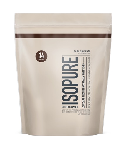 Isopure Low Carb Protein-Naturally Sweetened Powder Dark Chocolate