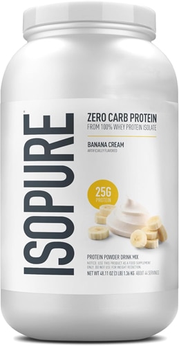 Isopure Zero Carb Protein Powder Banana Cream