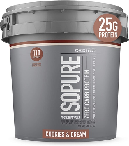 Isopure Zero Carb Protein Powder Cookies & Cream