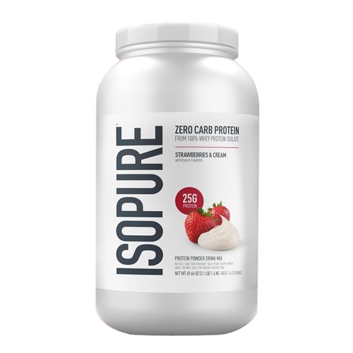 Isopure Zero Carb Protein Powder Strawberries & Cream