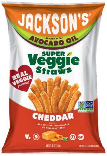 Jackson's Super Veggie Straws with Avocado Oil Cheddar