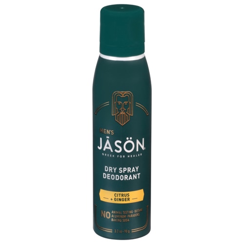 Jason Men's Dry Spray Deodorant Citrus + Ginger