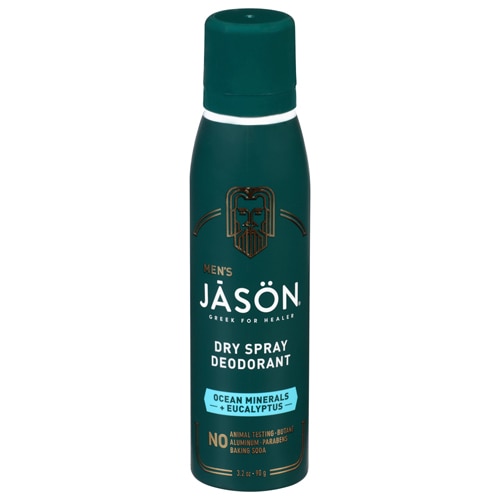 Jason Men's Dry Spray Deodorant Ocean Minerals + Eucalyptus