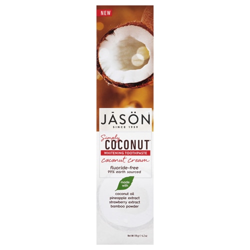 Jason Simply Coconut Whitening Toothpaste Coconut Cream