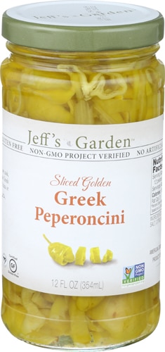 Jeff's Naturals Sliced Golden Greek Peperoncini