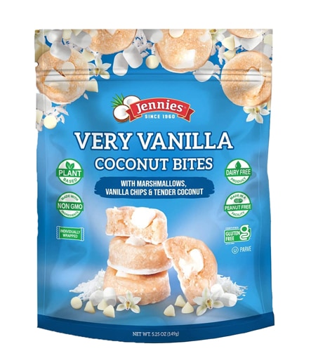 Jennies Coconut Bites Dairy Free Gluten Free Very Vanilla