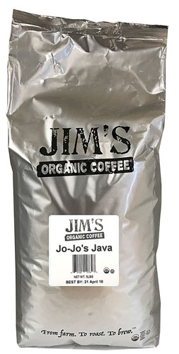 Jim's Organic Coffee Medium Whole Bean Coffee Jo-Jo's Java