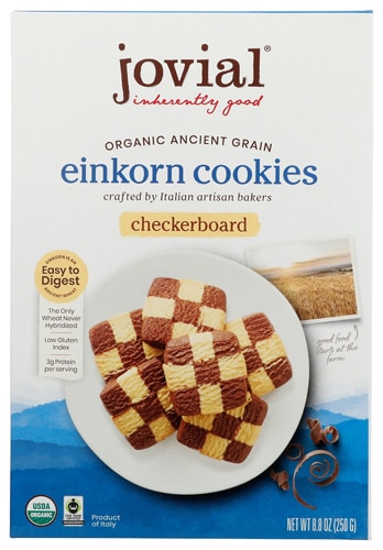 Jovial Organic Einkorn Cookies Checkerboard