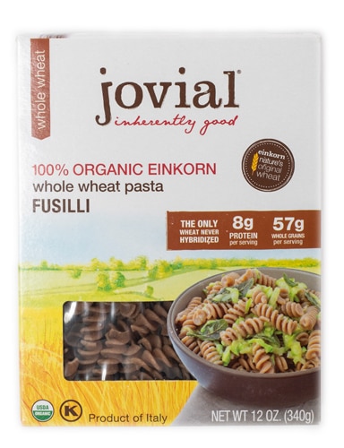 Jovial Organic Einkorn Fusilli Whole Wheat Pasta