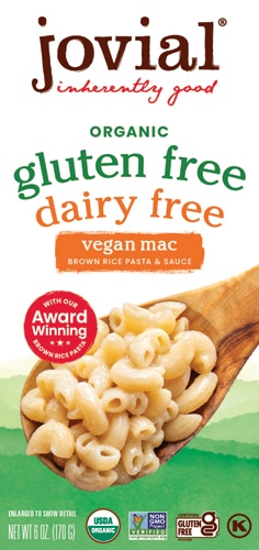 Jovial Organic Gluten Free Dairy Free Vegan Mac