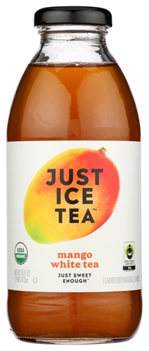 Just Ice Tea Organic White Tea Just Sweet Enough Mango
