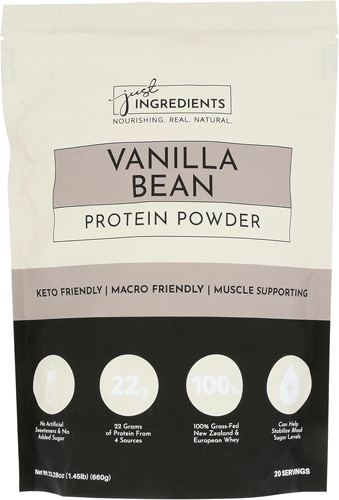 Just Ingredients Protein Powder Vanilla Bean