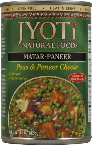 Jyoti Matar-Paneer Peas and Cheese