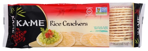 KA-ME Rice Crackers Gluten Free Wasabi