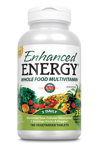 KAL Enhanced Energy® Whole Food Multivitamin Iron Free